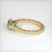 0.70 Ct. Bluish Green Sapphire Ring, 10K Yellow Gold 4