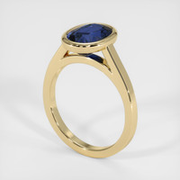 3.13 Ct. Sapphire Ring, 14K Yellow Gold 2