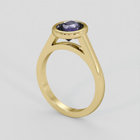 2.22 Ct. Violet Spinel Ring, 14K Yellow Gold 2