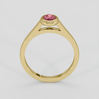 0.75 Ct. Reddish Pink Spinel Ring, 14K Yellow Gold 3