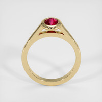 0.78 Ct. Ruby Ring, 14K Yellow Gold 3