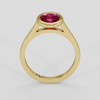1.93 Ct. Purplish Red Ruby Ring, 14K Yellow Gold 3