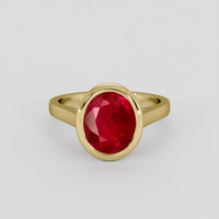 2.81 Ct. Ruby Ring, 14K Yellow Gold 1