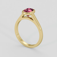 1.12 Ct. Padparadscha Sapphire Ring, 14K Yellow Gold 2