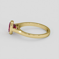 1.12 Ct. Padparadscha Sapphire Ring, 14K Yellow Gold 4