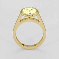 3.25 Ct. Yellow Sapphire Ring, 14K Yellow Gold 3