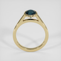 1.72 Ct. Greenish Blue Sapphire Ring, 14K Yellow Gold 3