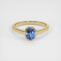 0.85 Ct. Sapphire Ring, 14K Yellow Gold 1