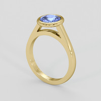2.05 Ct. Blue Sapphire Ring, 14K Yellow Gold 2