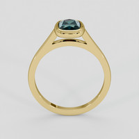1.36 Ct. Bluish Green Sapphire Ring, 14K Yellow Gold 3