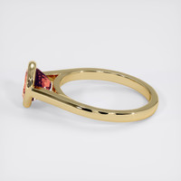 2.08 Ct. Padparadscha Sapphire Ring, 14K Yellow Gold 4