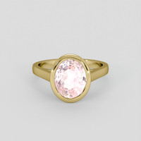 3.59 Ct. Pink Sapphire Ring, 14K Yellow Gold 1
