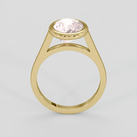 3.59 Ct. Pink Sapphire Ring, 14K Yellow Gold 3