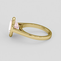 3.59 Ct. Pink Sapphire Ring, 14K Yellow Gold 4