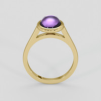 3.35 Ct. Purple Sapphire Ring, 14K Yellow Gold 3