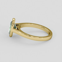 1.90 Ct. Green Sapphire Ring, 14K Yellow Gold 4