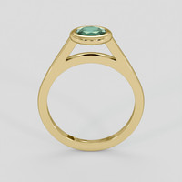 0.71 Ct. Bluish Green Sapphire Ring, 14K Yellow Gold 3