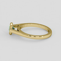 0.71 Ct. Bluish Green Sapphire Ring, 14K Yellow Gold 4