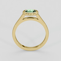 0.75 Ct. Green Sapphire Ring, 14K Yellow Gold 3