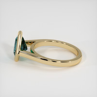 2.17 Ct. Greenish Blue Sapphire Ring, 14K Yellow Gold 4
