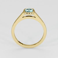 1.43 Ct. Greenish Blue Sapphire Ring, 14K Yellow Gold 3