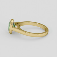 1.42 Ct. Yellowish Green Sapphire Ring, 14K Yellow Gold 4