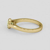 0.92 Ct. Yellowish Green Sapphire Ring, 14K Yellow Gold 4