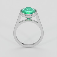 4.24 Ct. Emerald Ring, 18K Yellow Gold 3
