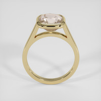 3.43 Ct. Padparadscha Sapphire Ring, 18K Yellow Gold 3