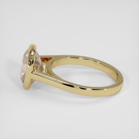 3.43 Ct. Padparadscha Sapphire Ring, 18K Yellow Gold 4