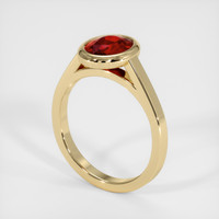 2.00 Ct. Ruby Ring, 18K Yellow Gold 2