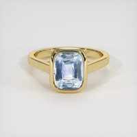 2.99 Ct. Sapphire Ring, 18K Yellow Gold 1