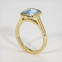 2.99 Ct. Sapphire Ring, 18K Yellow Gold 2