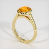 3.58 Ct. Sapphire Ring, 18K Yellow Gold 2