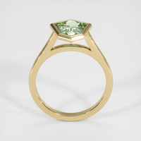 2.55 Ct. Bluish Green Sapphire Ring, 18K Yellow Gold 3