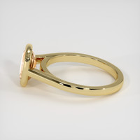 2.01 Ct. Peach Sapphire Ring, 18K Yellow Gold 4