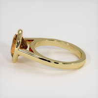 2.50 Ct. Brown Sapphire Ring, 18K Yellow Gold 4