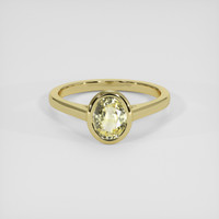 1.38 Ct. Yellow Sapphire Ring, 18K Yellow Gold 1