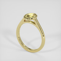 1.38 Ct. Yellow Sapphire Ring, 18K Yellow Gold 2