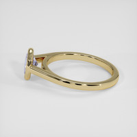 0.81 Ct. Violet Sapphire Ring, 18K Yellow Gold 4