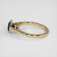 1.72 Ct. Greenish Blue Sapphire Ring, 18K Yellow Gold 4