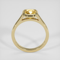 1.51 Ct. Orangish Yellow Sapphire Ring, 18K Yellow Gold 3
