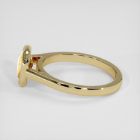 1.51 Ct. Orangish Yellow Sapphire Ring, 18K Yellow Gold 4