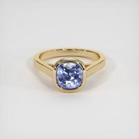 3.02 Ct. Violet Sapphire Ring, 18K Yellow Gold 1