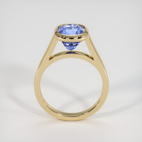 3.02 Ct. Violet Sapphire Ring, 18K Yellow Gold 3