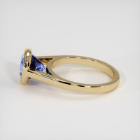 3.02 Ct. Violet Sapphire Ring, 18K Yellow Gold 4