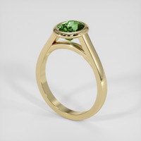 1.49 Ct. Green Sapphire Ring, 18K Yellow Gold 2