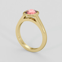 2.02 Ct. Padparadscha Sapphire Ring, 18K Yellow Gold 2