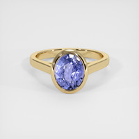 2.57 Ct. Sapphire Ring, 18K Yellow Gold 1