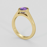 1.86 Ct. Purple Sapphire Ring, 18K Yellow Gold 2